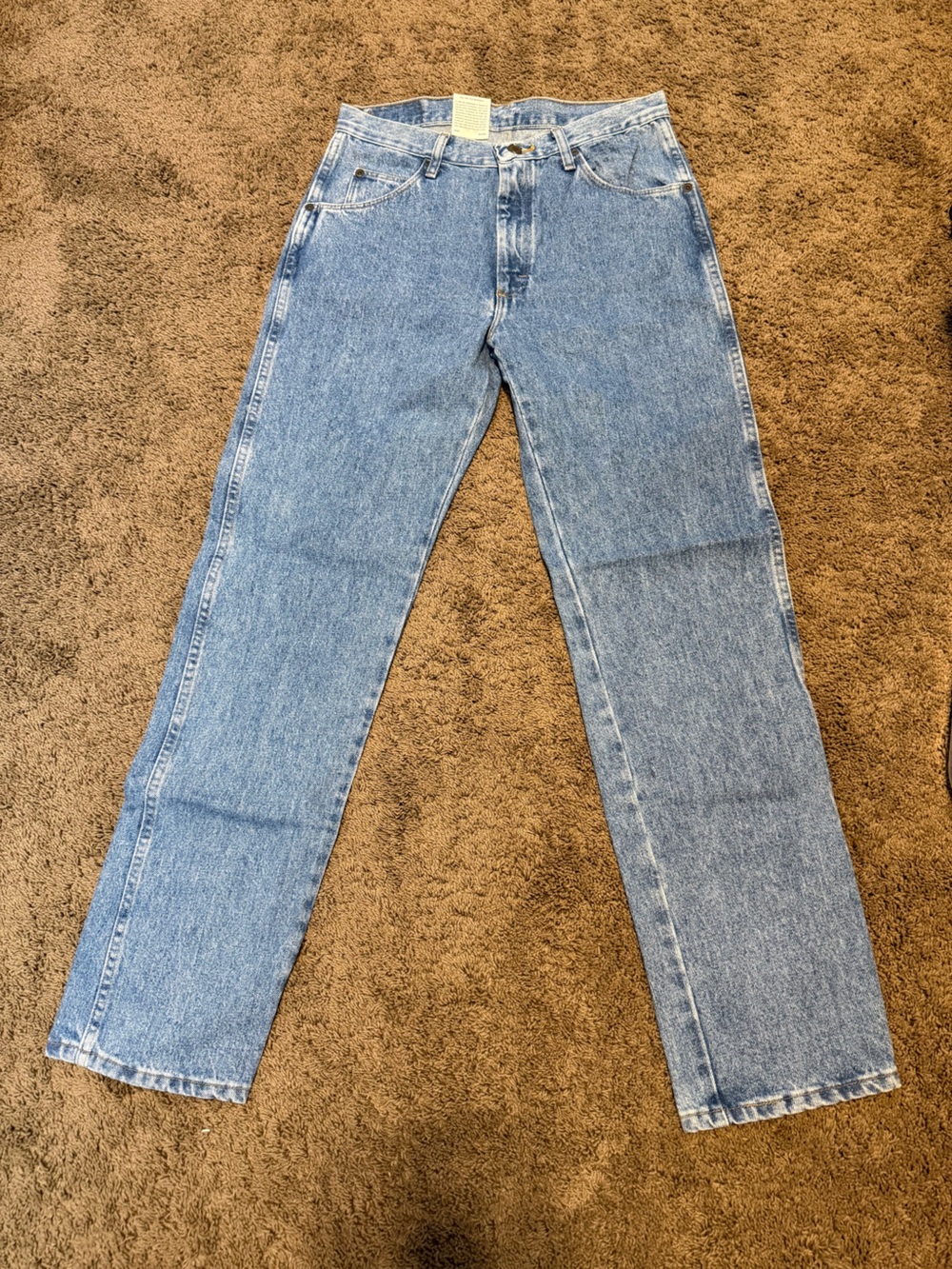 NWT Wrangler Regular Fit Denim Straight Leg Jeans size 31 x 32